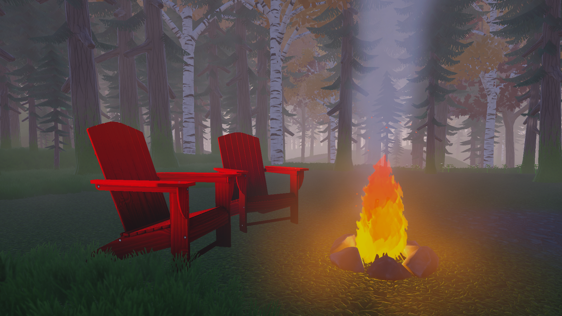 Set up campsites with your friends!
